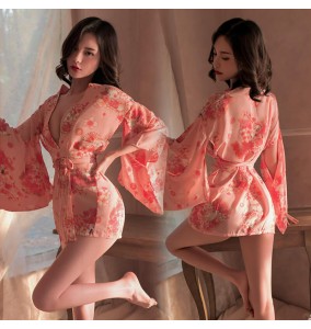 FEE ET MOI - Japanese Sakura Print Kimono (Pink)